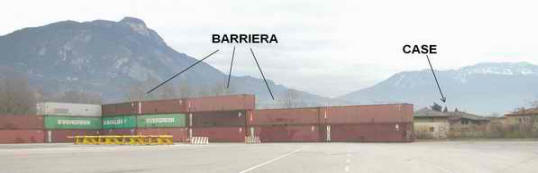 pareti container, barriera antirumore container