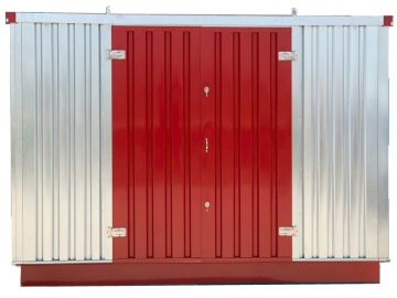 container box lamieera con vasca per fusti