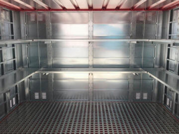 Container box lamiera vasca per fusti barili