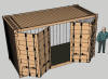 container 15' apertura laterale totale