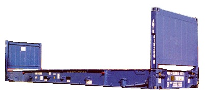 40' flat rack sponde abbattibili