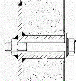 fissaggio parete container