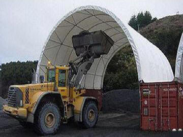 tenso struttura telone container