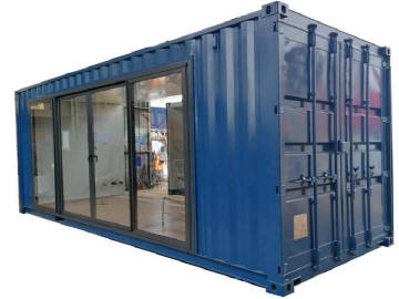 container 40' high cube vetrate
