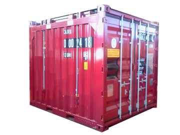 container 10' off shore