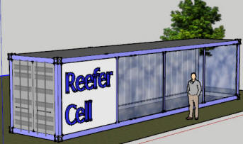 Container con cella interna